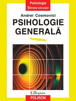 cover image of Psihologie generală